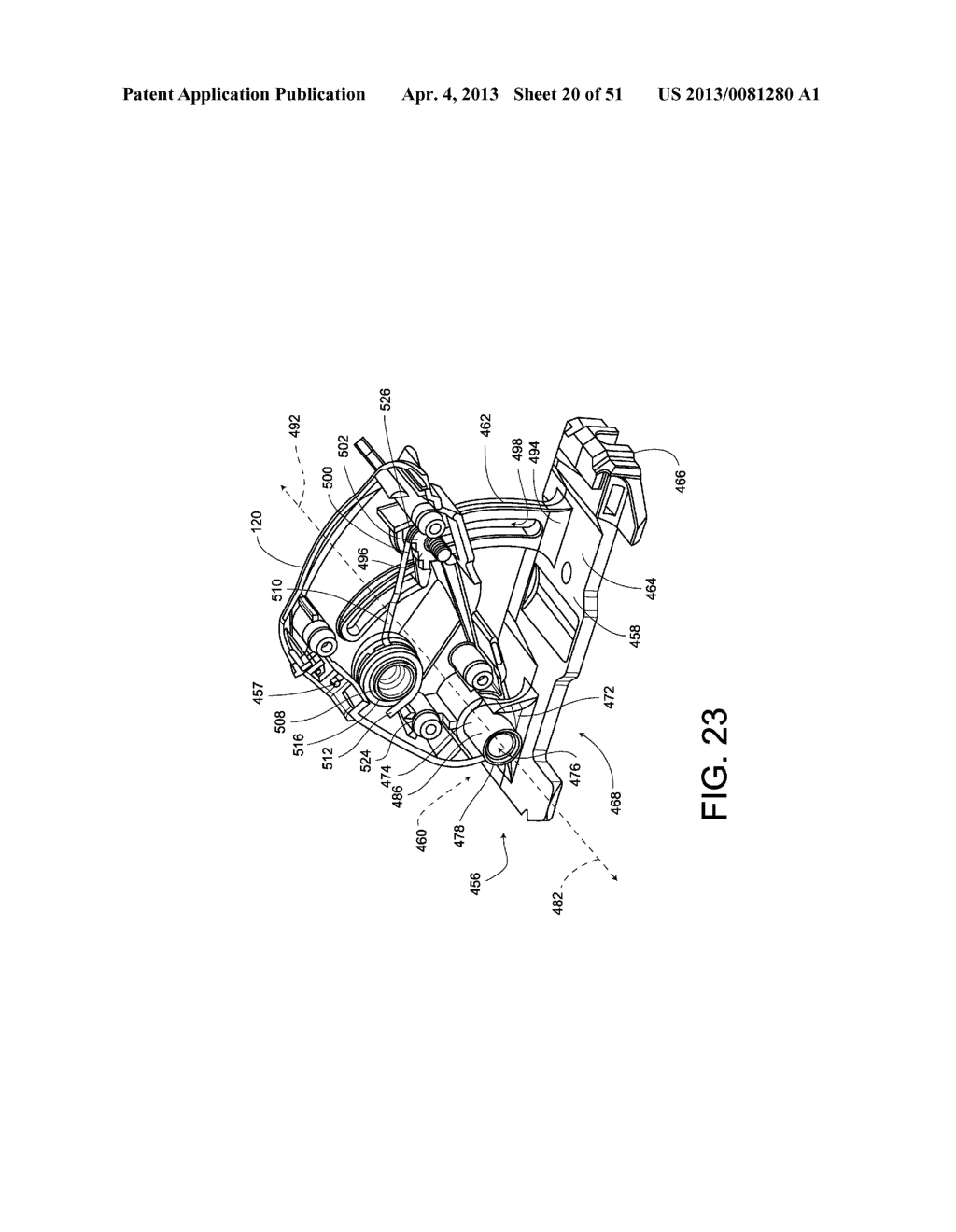 Saw Assembly with Pivot Hinge Dust Port - diagram, schematic, and image 21