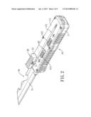 RETRACTABLE KNIFE WITH A SAFETY LOCK diagram and image