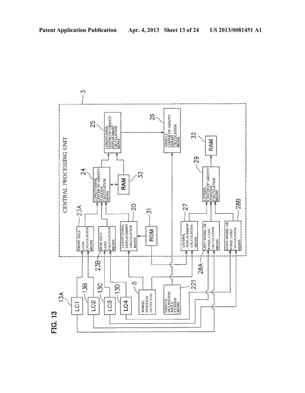 Measurement Device of Position of Center of Gravity of Vehicle to be     Measured on Truck Scale and Truck Scale - diagram, schematic, and image 14