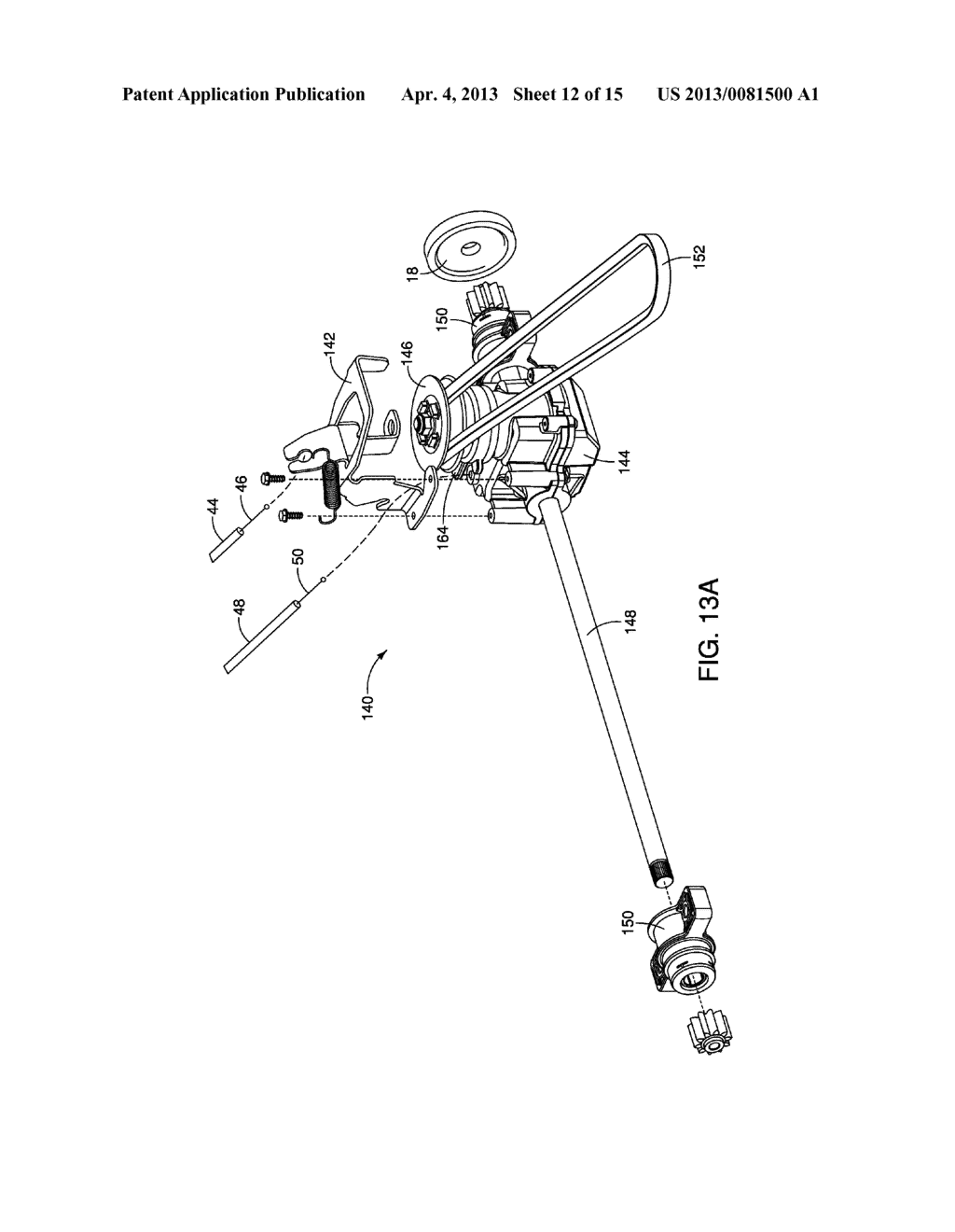 SPEED CONTROL ASSEMBLY FOR A SELF-PROPELLED WALK-BEHIND LAWN MOWER - diagram, schematic, and image 13