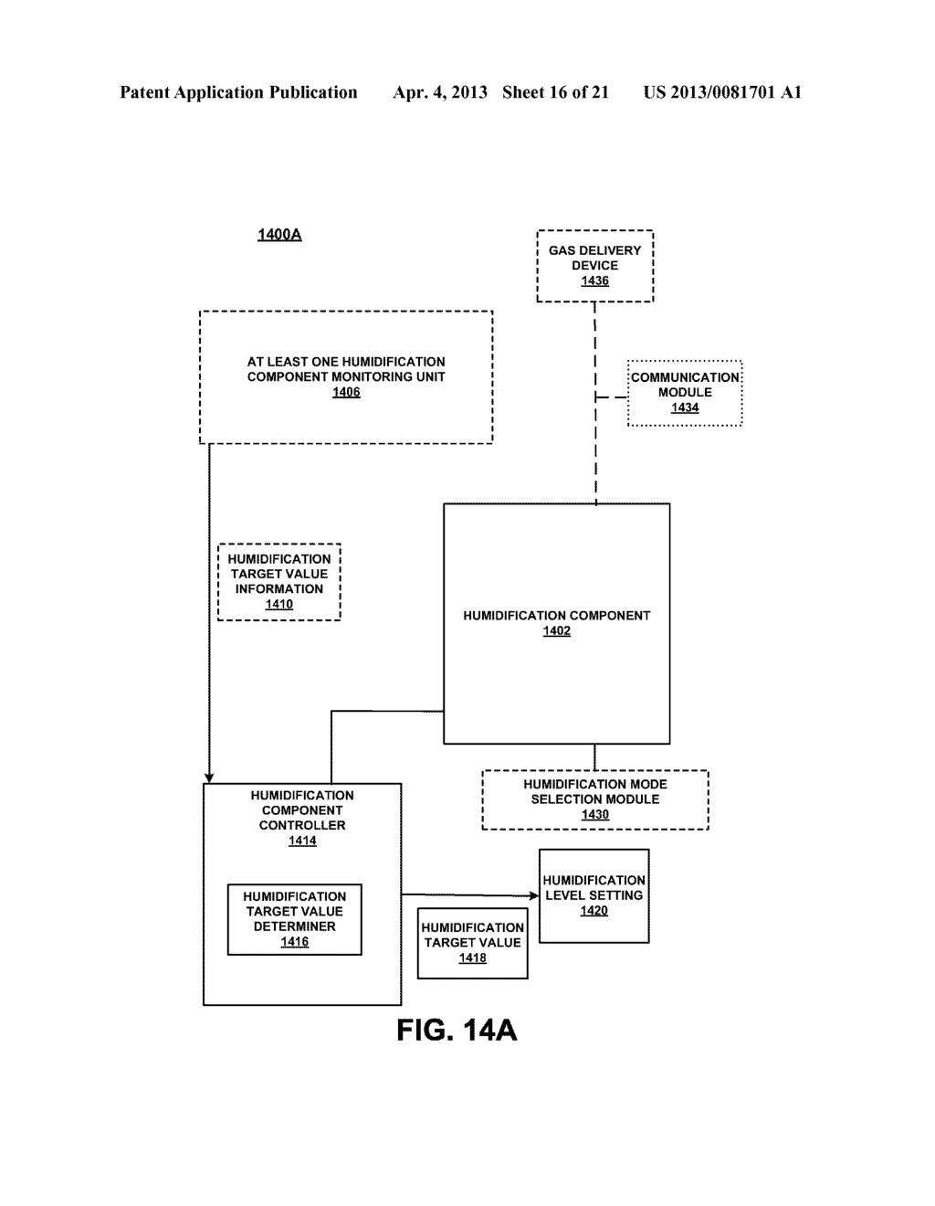 MAINTAINING A WATER LEVEL IN A HUMIDIFICATION COMPONENT - diagram, schematic, and image 17