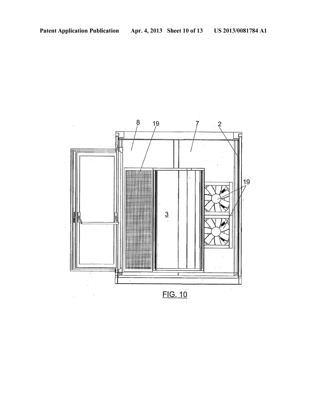 SYSTEM FOR AIR-CONDITIONING THE INTERIOR OF A DATA PROCESSING CENTER - diagram, schematic, and image 11