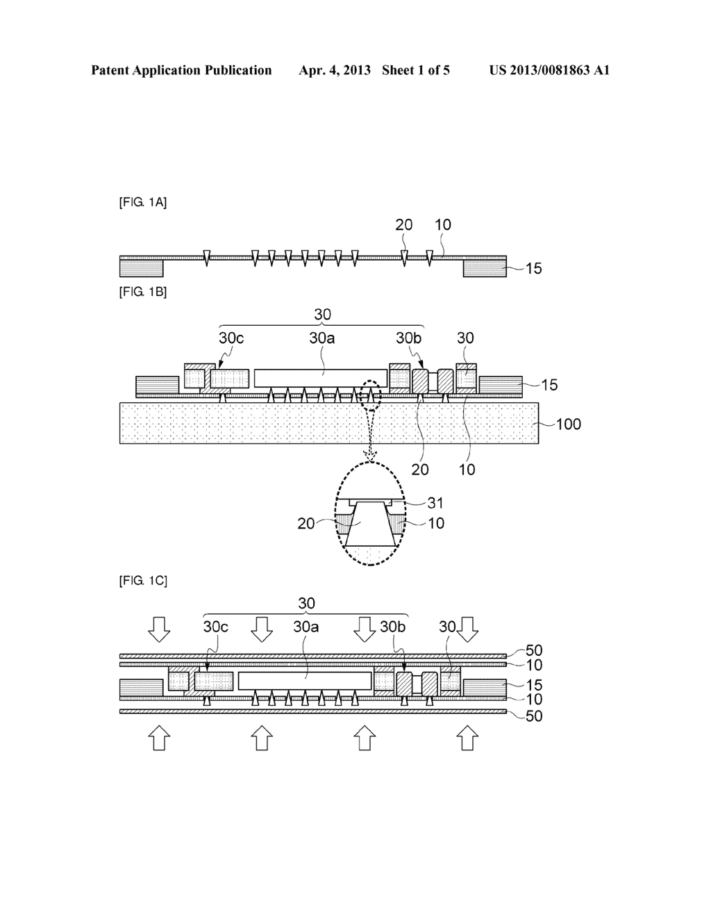 SUBSTRATE WITH BUILT-IN ELECTRONIC COMPONENT AND METHOD FOR MANUFACTURING     THE SAME - diagram, schematic, and image 02