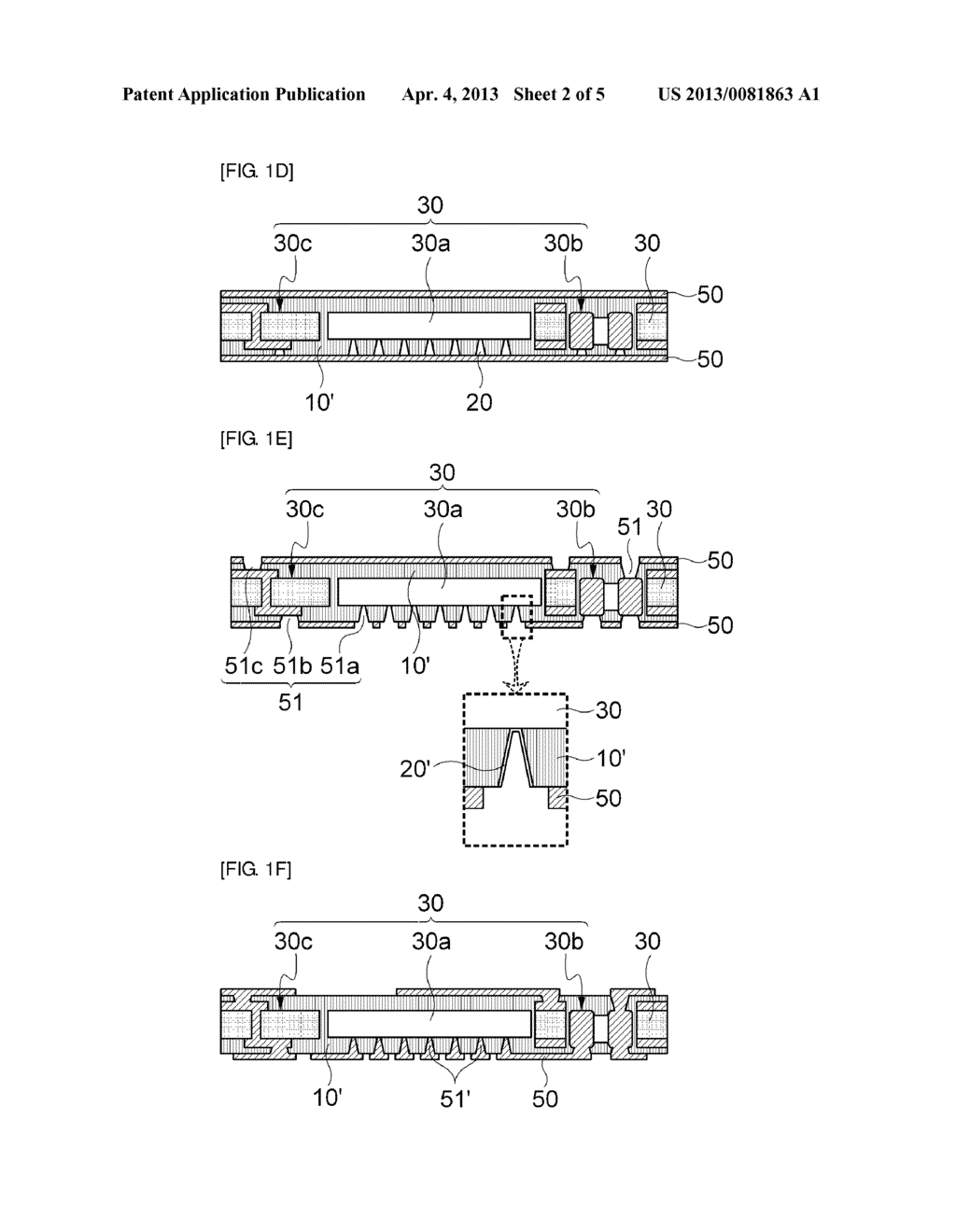 SUBSTRATE WITH BUILT-IN ELECTRONIC COMPONENT AND METHOD FOR MANUFACTURING     THE SAME - diagram, schematic, and image 03
