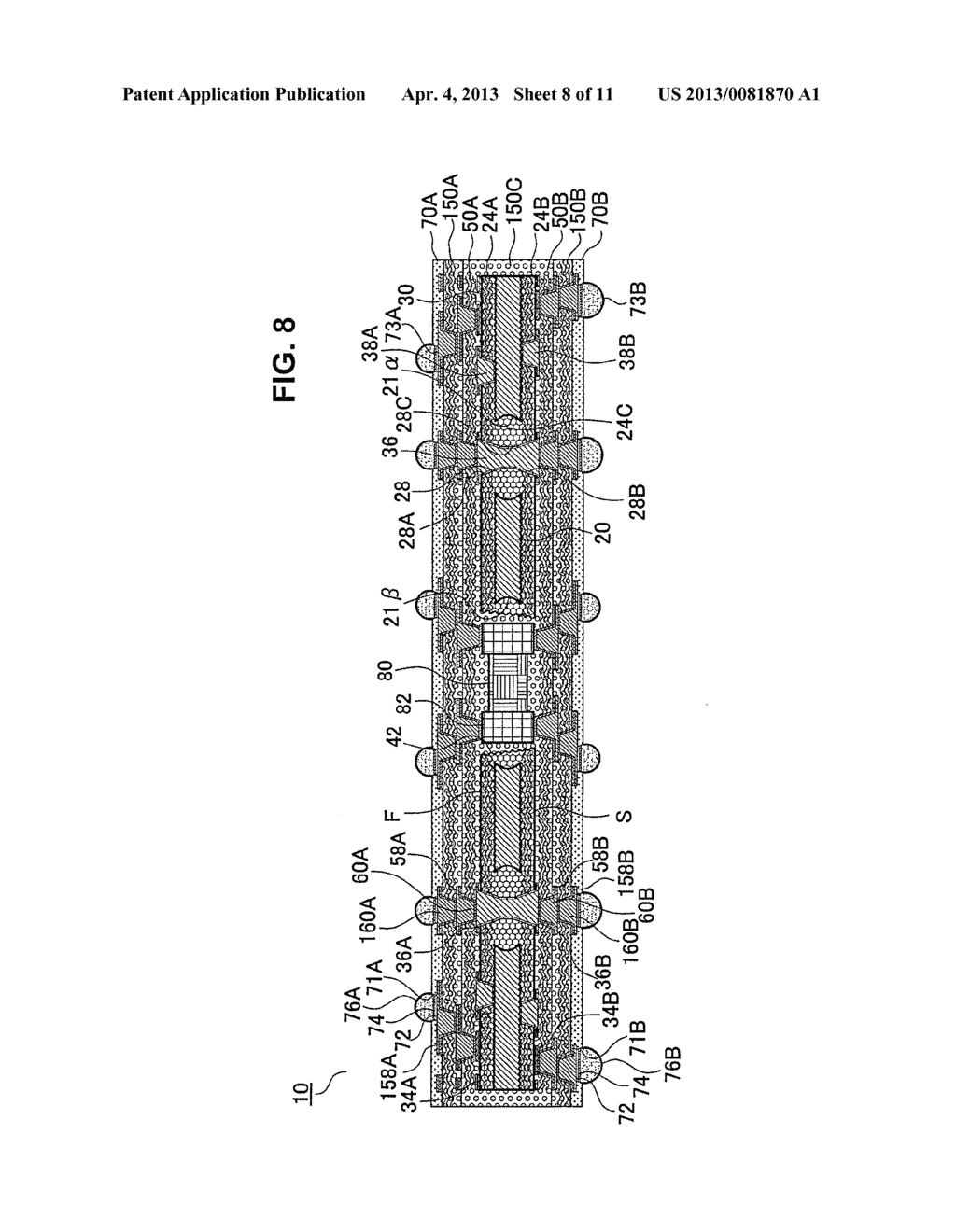 MULTILAYER PRINTED WIRING BOARD AND METHOD FOR MANUFACTURING MULTILAYER     PRINTED WIRING BOARD - diagram, schematic, and image 09