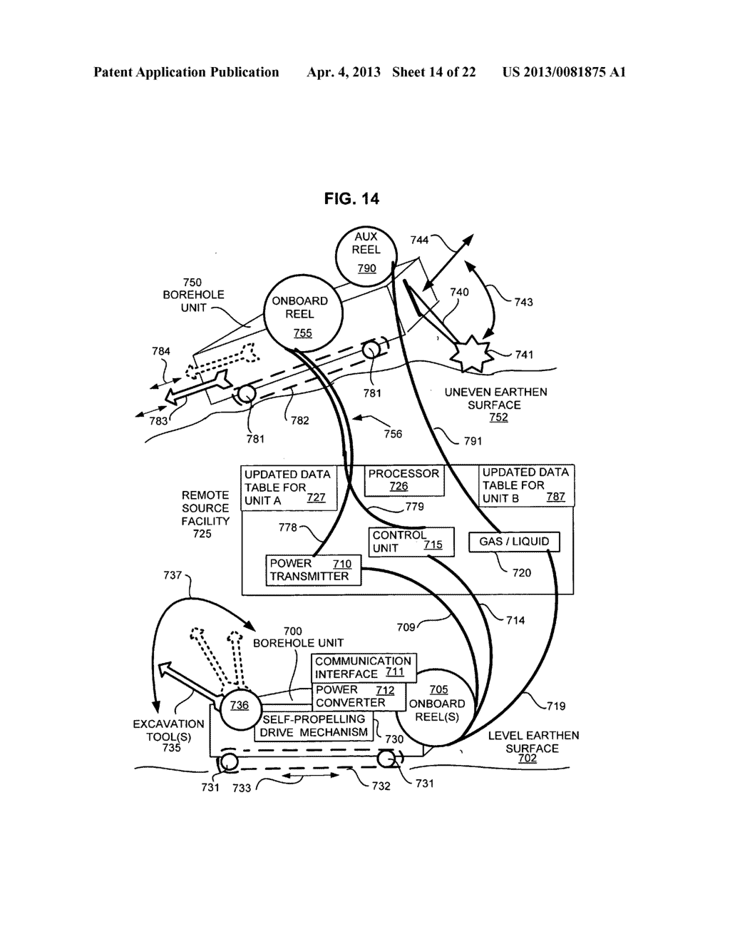 Umbilical technique for robotic mineral mole - diagram, schematic, and image 15