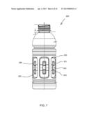 Plastic Container with Angular Vacuum Panel and Method of Same diagram and image