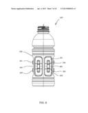 Plastic Container with Angular Vacuum Panel and Method of Same diagram and image