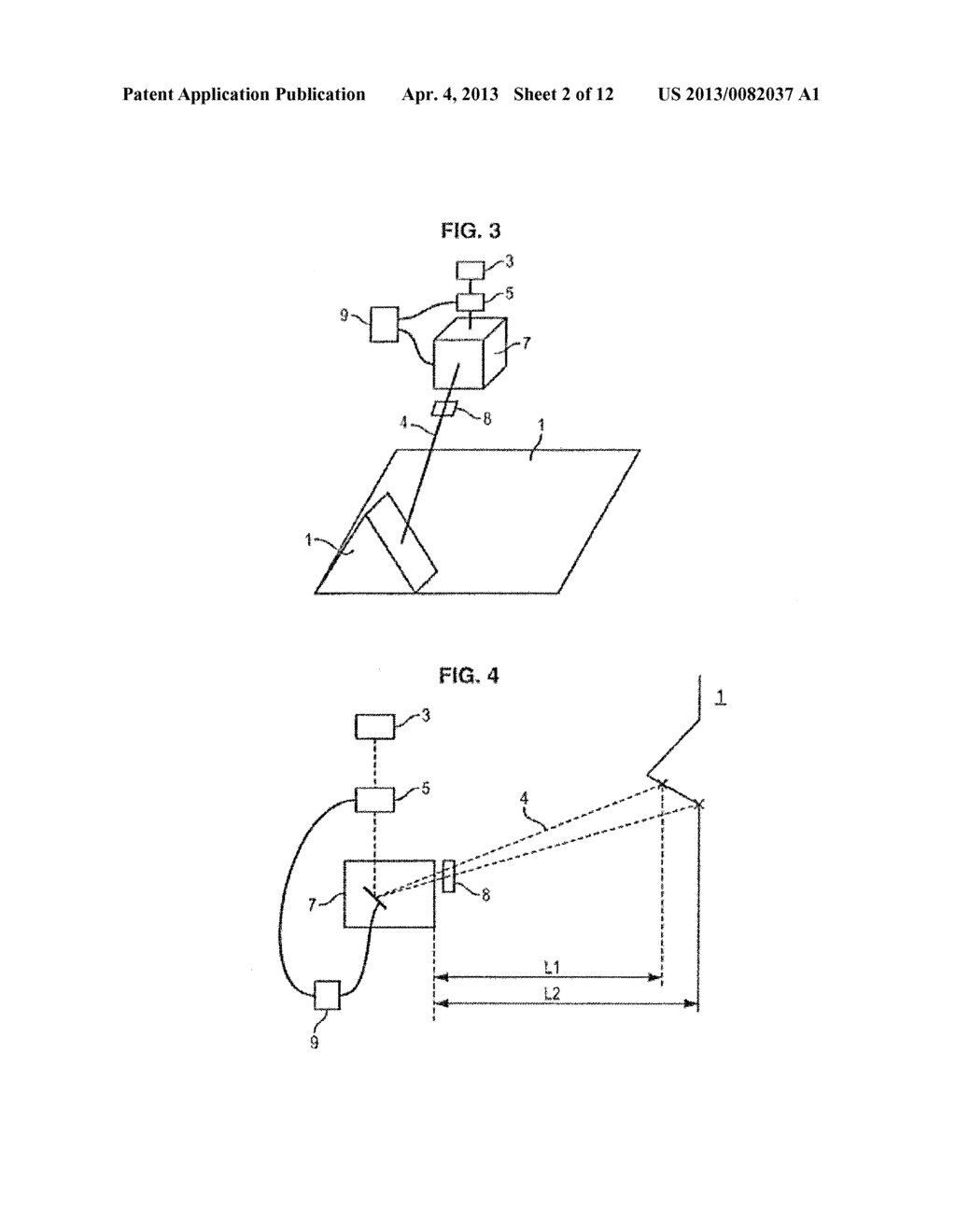 METHOD OF ABLATING A THREE-DIMENSIONAL SURFACE USING A LASER ABLATION     DEVICE AND THROUGH THE USE OF A CALIBRATION STEP; DEVICE FOR IMPLEMENTING     SUCH A METHOD - diagram, schematic, and image 03