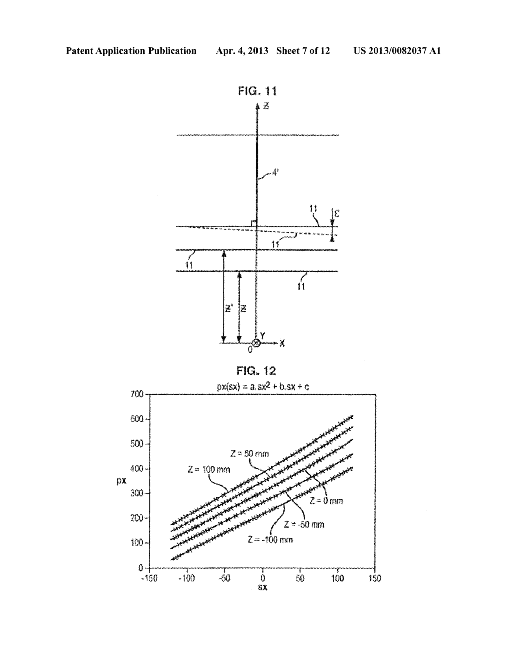 METHOD OF ABLATING A THREE-DIMENSIONAL SURFACE USING A LASER ABLATION     DEVICE AND THROUGH THE USE OF A CALIBRATION STEP; DEVICE FOR IMPLEMENTING     SUCH A METHOD - diagram, schematic, and image 08