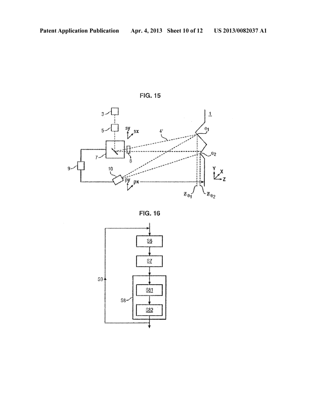 METHOD OF ABLATING A THREE-DIMENSIONAL SURFACE USING A LASER ABLATION     DEVICE AND THROUGH THE USE OF A CALIBRATION STEP; DEVICE FOR IMPLEMENTING     SUCH A METHOD - diagram, schematic, and image 11