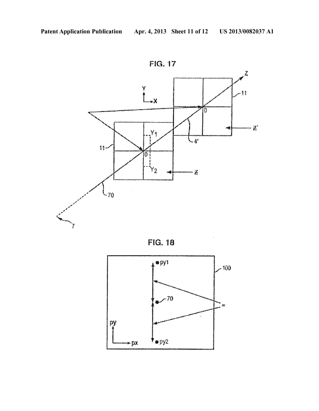 METHOD OF ABLATING A THREE-DIMENSIONAL SURFACE USING A LASER ABLATION     DEVICE AND THROUGH THE USE OF A CALIBRATION STEP; DEVICE FOR IMPLEMENTING     SUCH A METHOD - diagram, schematic, and image 12