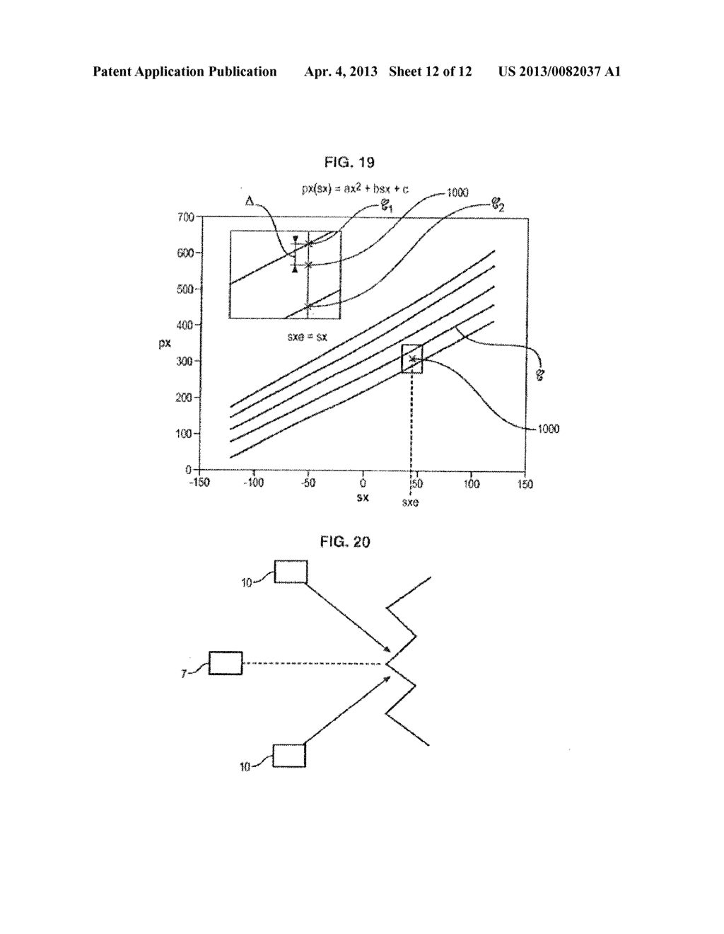 METHOD OF ABLATING A THREE-DIMENSIONAL SURFACE USING A LASER ABLATION     DEVICE AND THROUGH THE USE OF A CALIBRATION STEP; DEVICE FOR IMPLEMENTING     SUCH A METHOD - diagram, schematic, and image 13