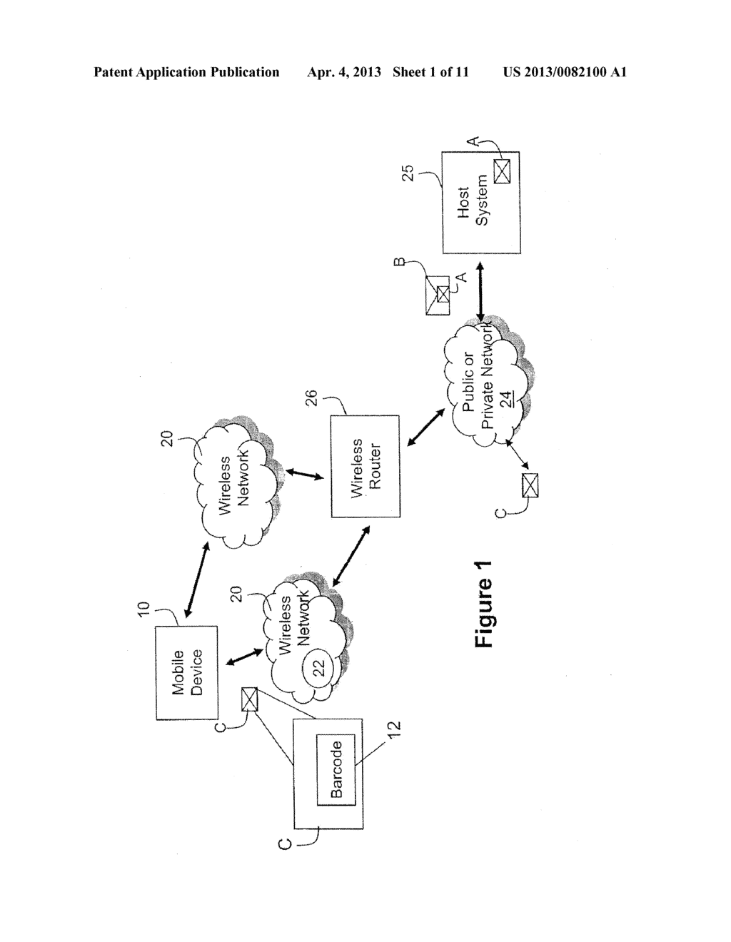 System and Method for Processing Barcodes in Electronic Data     Communications - diagram, schematic, and image 02