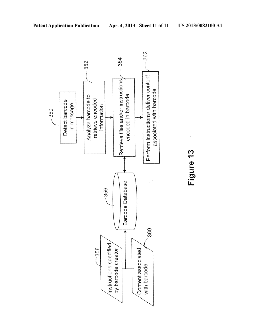 System and Method for Processing Barcodes in Electronic Data     Communications - diagram, schematic, and image 12