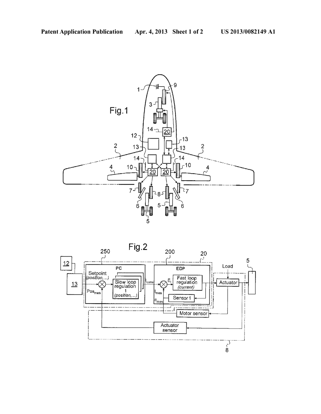 POWER SUPPLY AND CONTROL DEVICE FOR ACTUATORS, CORRESPONDING ACTUATION     ASSEMBLY, AND AIRCRAFT COMPRISING SUCH A DEVICE - diagram, schematic, and image 02