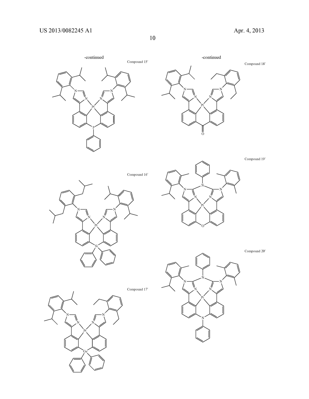 TETRADENTATE PLATINUM COMPLEXES - diagram, schematic, and image 15