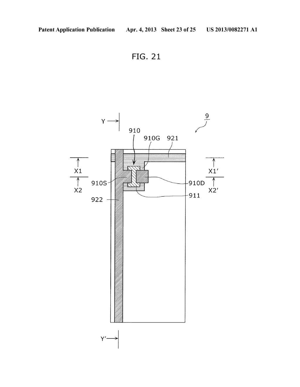 THIN-FILM SEMICONDUCTOR DEVICE FOR DISPLAY APPARATUS, METHOD FOR     MANUFACTURING THIN-FILM SEMICONDUCTOR DEVICE FOR DISPLAY APPARATUS, EL     DISPLAY PANEL, AND EL DISPLAY APPARATUS - diagram, schematic, and image 24