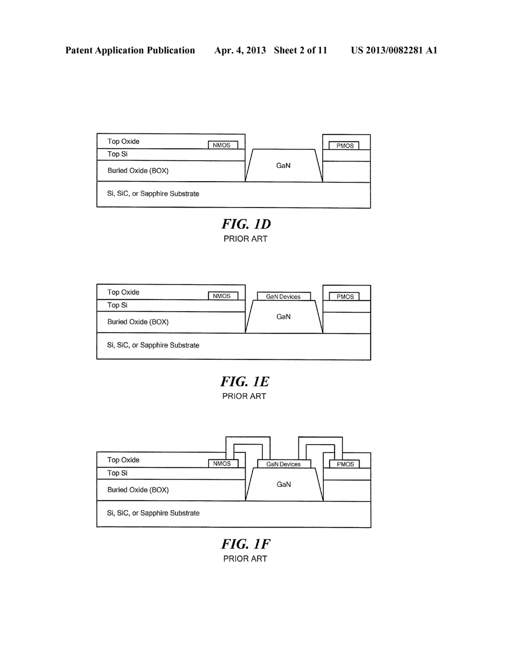 METHOD AND STRUCTURE HAVING MONOLITHIC HETEROGENEOUS INTEGRATION OF     COMPOUND SEMICONDUCTORS WITH ELEMENTAL SEMICONDUCTOR - diagram, schematic, and image 03