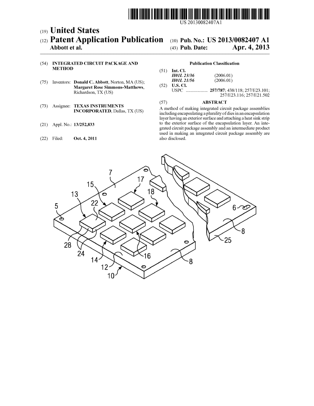 Integrated Circuit Package And Method - diagram, schematic, and image 01