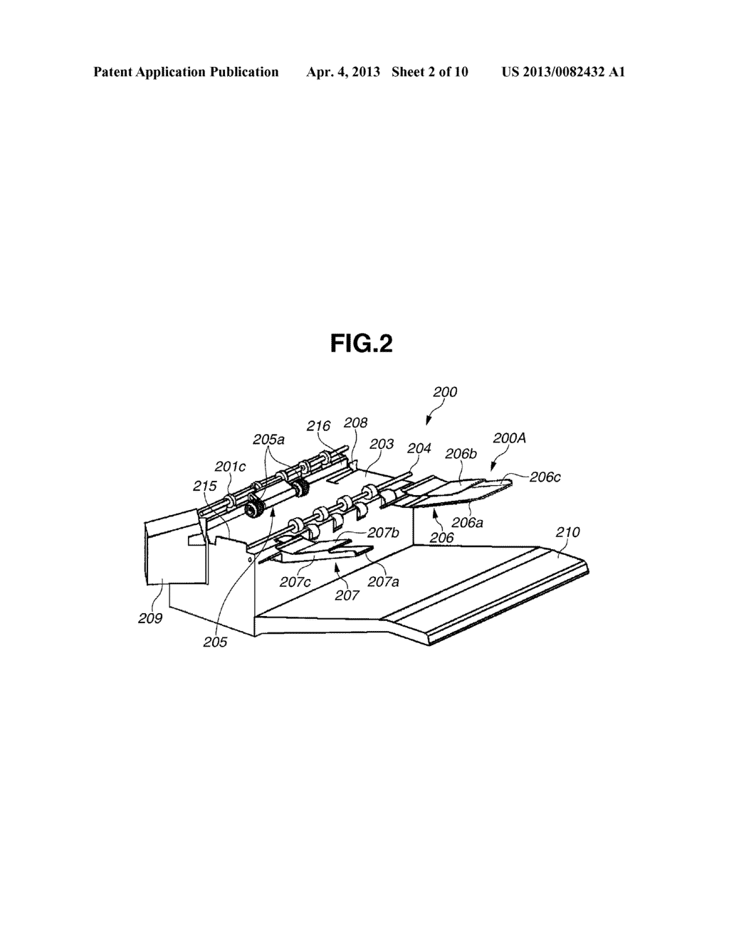 SHEET PROCESSING APPARATUS AND IMAGE FORMING APPARATUS FOR STABLY ALIGNING     SHEETS HAVING A LONG LENGTH - diagram, schematic, and image 03