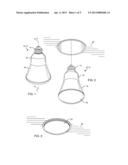 LED LIGHT BULB WITH INTEGRATED HEAT SINK diagram and image