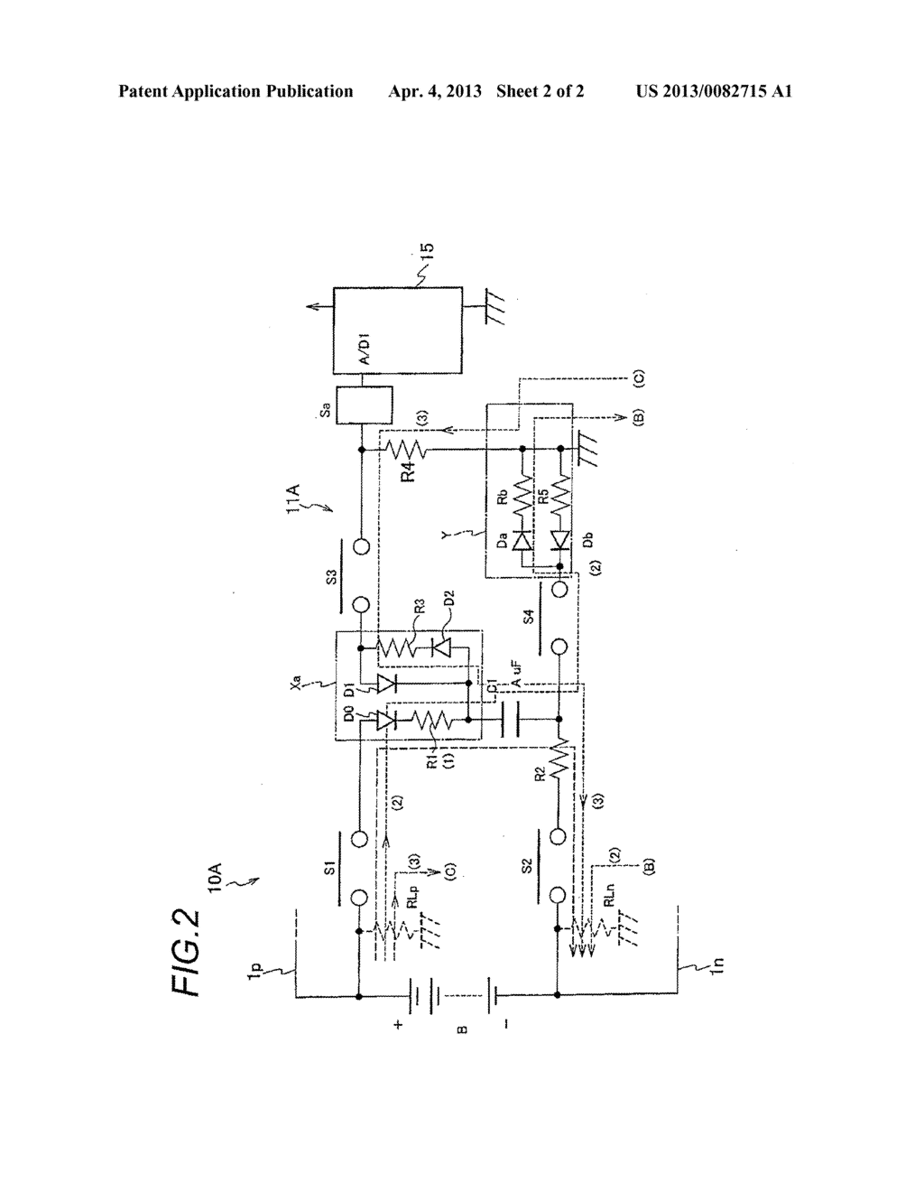 INSULATION STATE DETECTION CIRCUIT FOR UNGROUNDED POWER SOURCE - diagram, schematic, and image 03