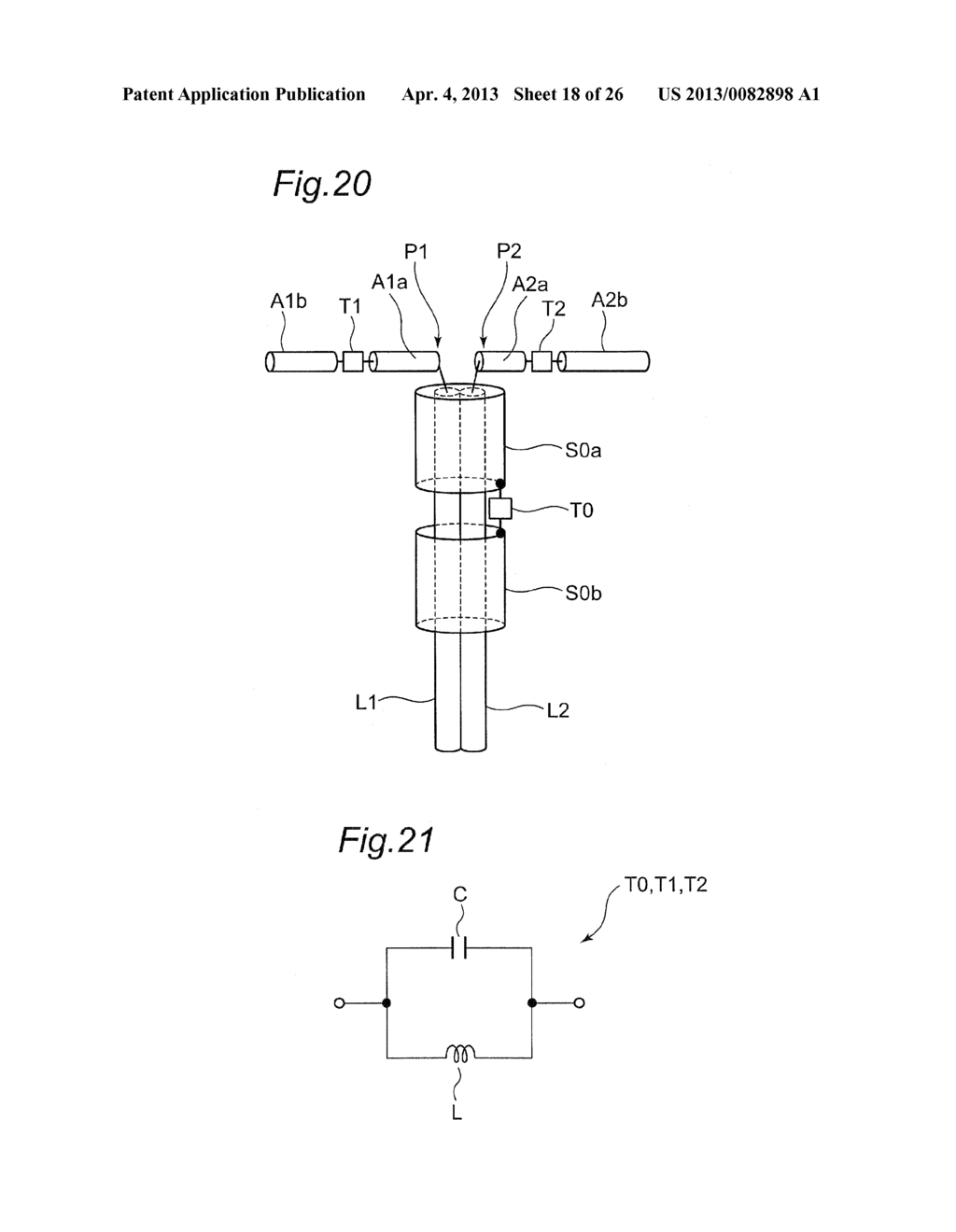 ANTENNA  APPARATUS PROVIDED WITH TWO ANTENNA ELEMENTS AND SLEEVE ELEMENT     FOR USE IN MOBILE COMMUNICATIONS - diagram, schematic, and image 19