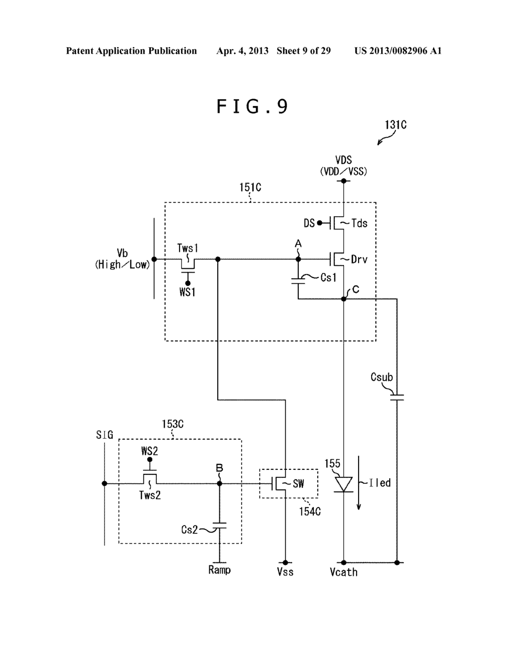PIXEL CIRCUIT, PIXEL CIRCUIT DRIVING METHOD, DISPLAY APPARATUS, AND     ELECTRONIC DEVICE - diagram, schematic, and image 10