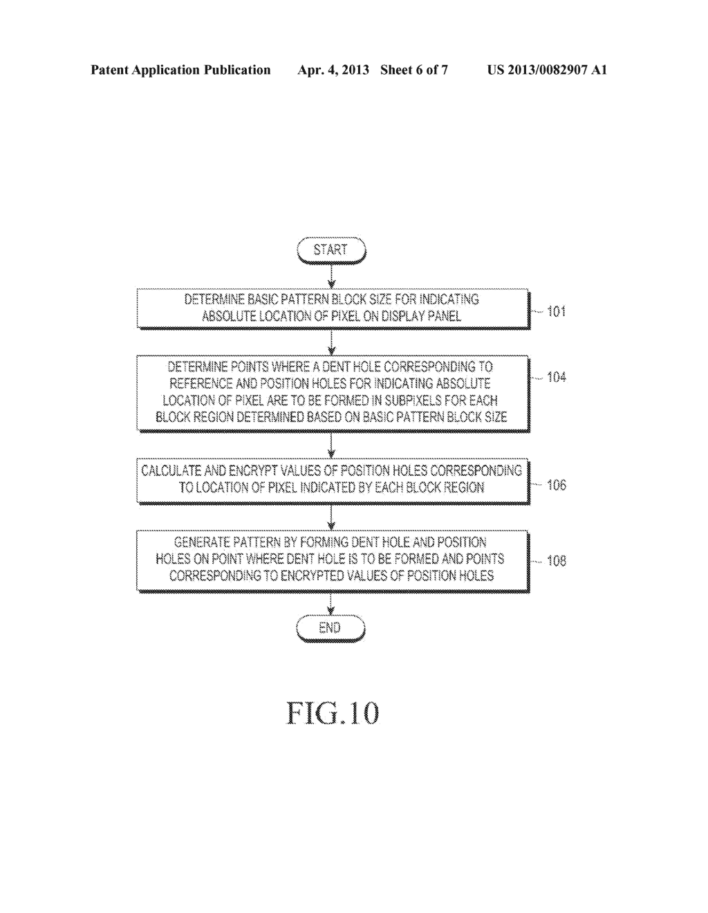 DISPLAY APPARATUS INCLUDING A PATTERN AND METHOD FOR GENERATING A - diagram, schematic, and image 07