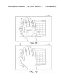 KEYBOARD-BASED MULTI-TOUCH INPUT SYSTEM USING A DISPLAYED REPRESENTATION     OF A USERS HAND diagram and image