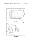 KEYBOARD-BASED MULTI-TOUCH INPUT SYSTEM USING A DISPLAYED REPRESENTATION     OF A USERS HAND diagram and image