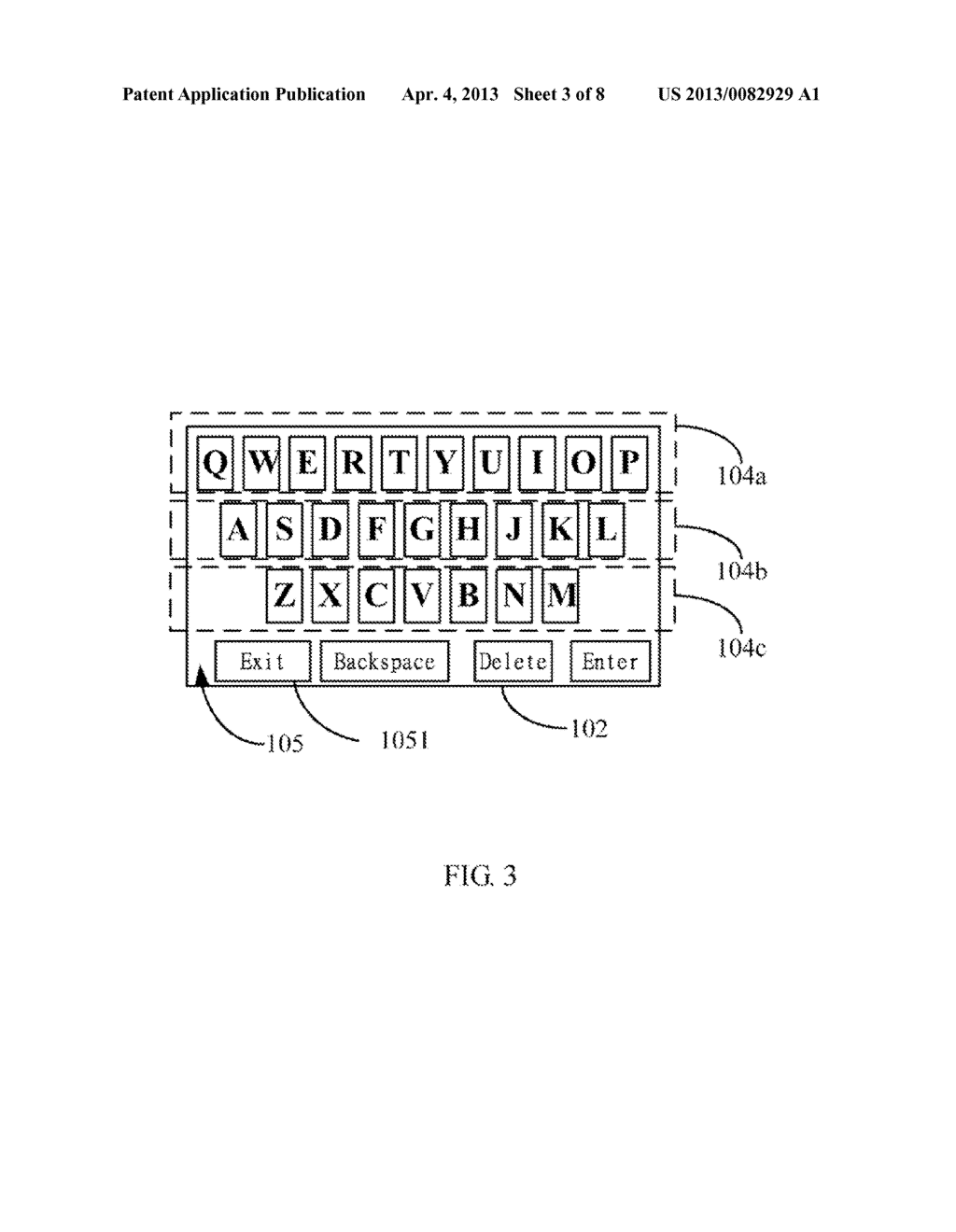 TOUCH-SENSITIVE DEVICE AND METHOD FOR CONTROLLING DISPLAY OF VIRTUAL     KEYBOARD - diagram, schematic, and image 04