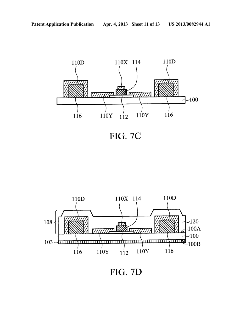 TOUCH DISPLAY DEVICES AND FORMATION METHODS THEREOF - diagram, schematic, and image 12