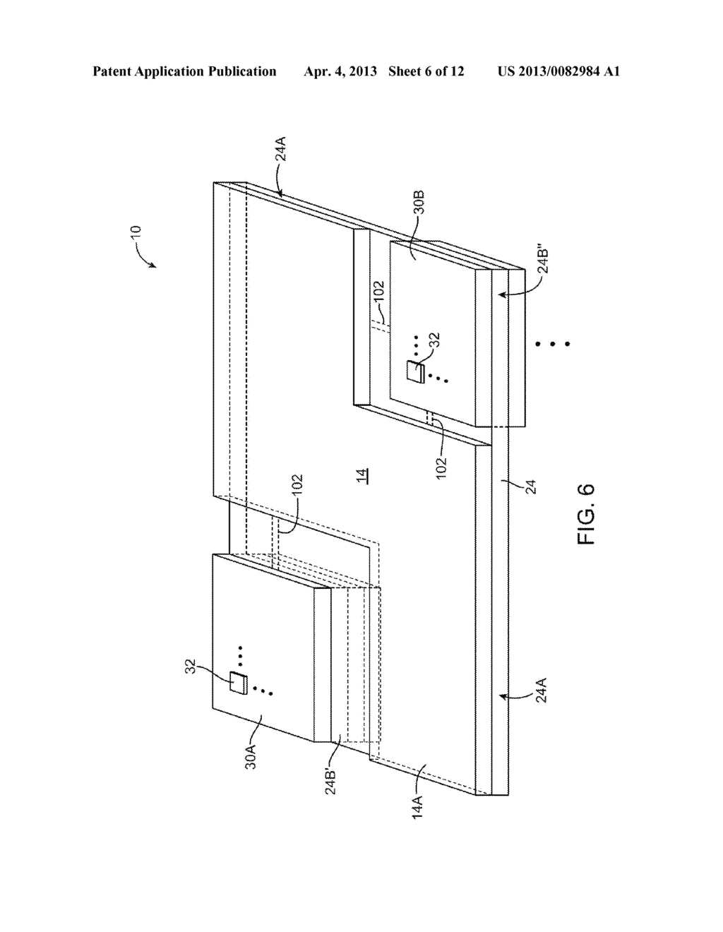 DISPLAY AND MULTI-LAYER PRINTED CIRCUIT BOARD WITH SHARED FLEXIBLE     SUBSTRATE - diagram, schematic, and image 07