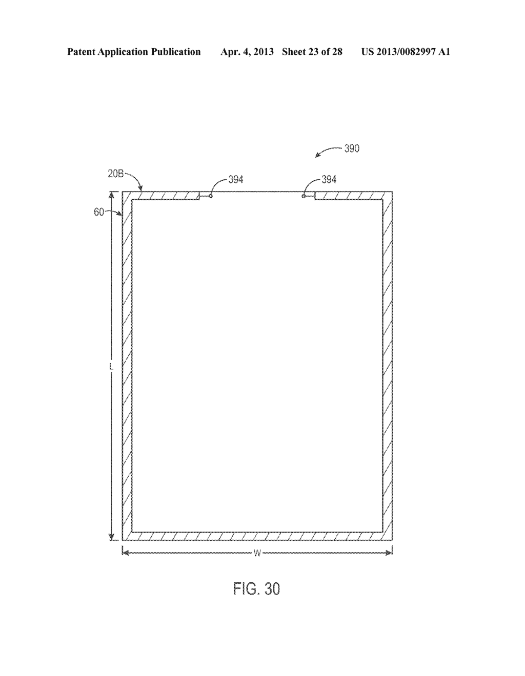 SYSTEM AND METHOD FOR DETECTION OF DIMENSIONS OF DISPLAY PANEL OR OTHER     PATTERNED DEVICE - diagram, schematic, and image 24