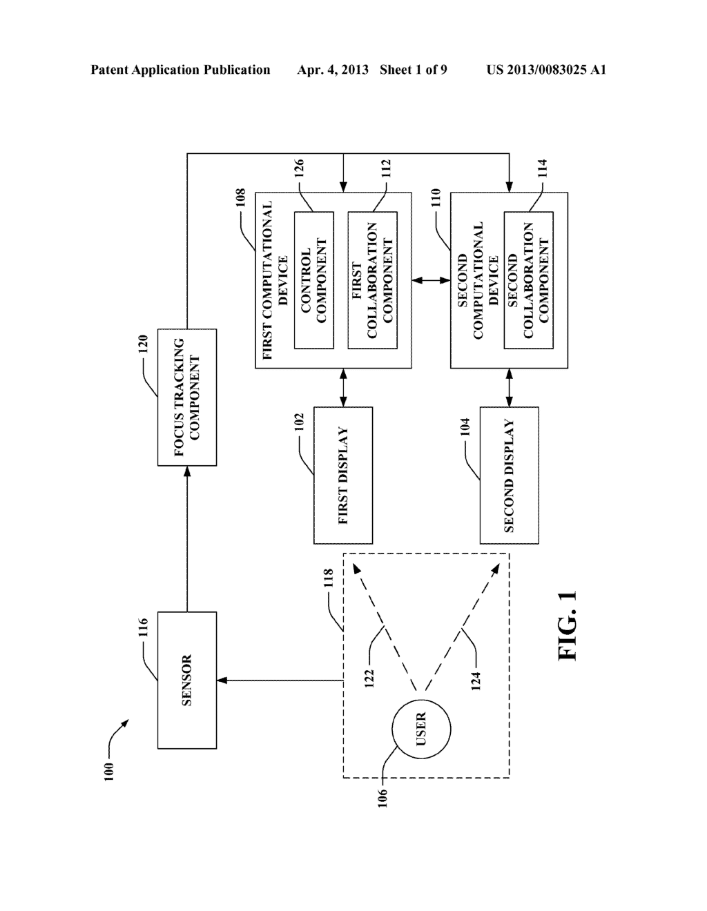 VISUAL FOCUS-BASED CONTROL OF COUPLED DISPLAYS - diagram, schematic, and image 02