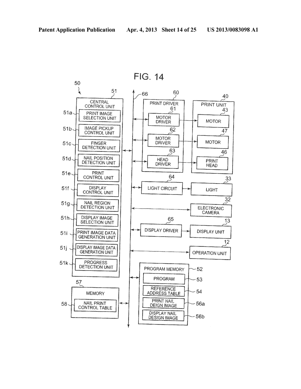 NAIL PRINT APPARATUS INCLUDING DISPLAY CONTROL UNIT DISTINGUISHING BETWEEN     FINGERNAIL UNDER PRINTING AND FINGERNAIL NOT UNDER PRINTING TO DISPLAY     FINGERNAIL - diagram, schematic, and image 15