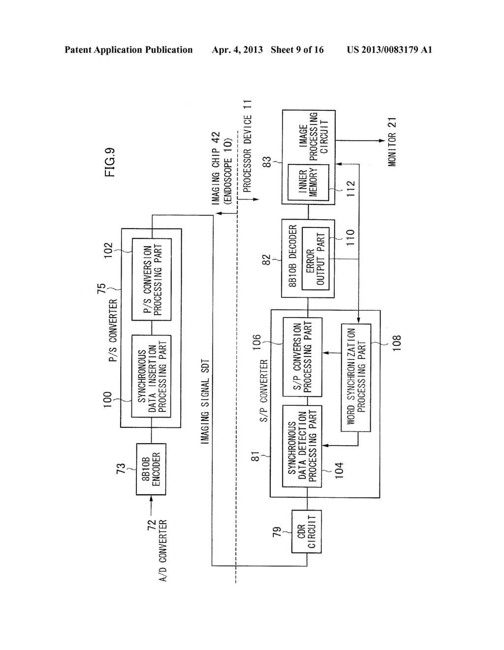 ENDOSCOPE SYSTEM AND EXTERNAL CONTROL DEVICE FOR ENDOSCOPE - diagram, schematic, and image 10