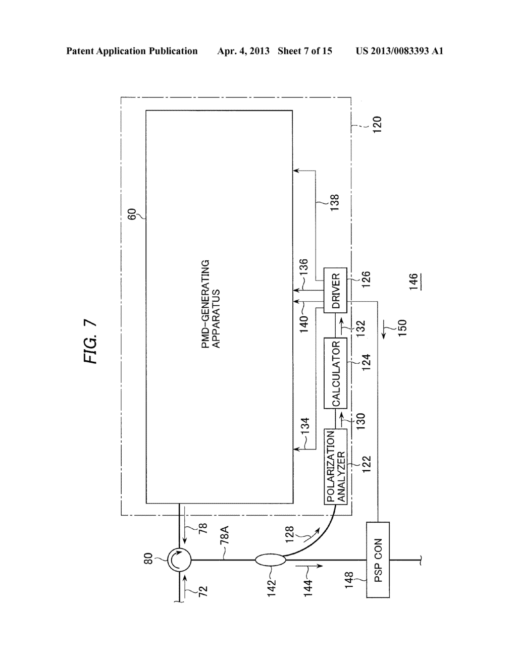 APPARATUS AND A METHOD FOR GENERATING, COMPENSATING AND EMULATING     POLARIZATION MODE DISPERSION - diagram, schematic, and image 08