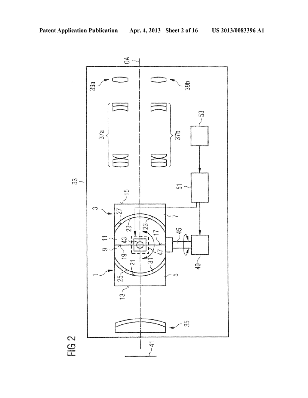 OPTICAL IMAGE OFFSET DEVICE, OPTICAL IMAGE STABILIZATION DEVICE AND     OPTICAL OBSERVATION APPARATUS - diagram, schematic, and image 03