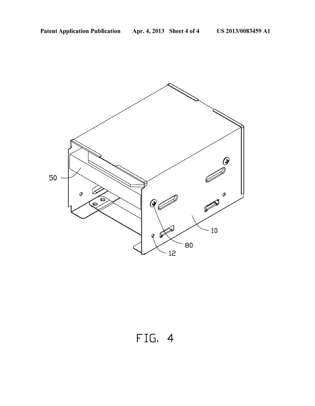ELECTRONIC ASSEMBLY HAVING RETENTION DEVICE FOR DATA STORAGE MODULE - diagram, schematic, and image 05