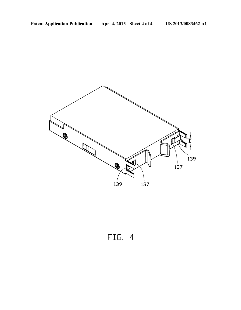 FRAME ASSEMBLY FOR DETACHABLY FIXING AN ELECTRICAL COMPONENT AND     ELECTRONIC DEVICE EMPLOYING SAME - diagram, schematic, and image 05