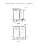 DISPLAY FRAME FOR HANDHELD DUAL DISPLAY DEVICE diagram and image