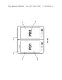 DISPLAY FRAME FOR HANDHELD DUAL DISPLAY DEVICE diagram and image