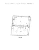 DISPLAY FRAME FOR HANDHELD DUAL DISPLAY DEVICE diagram and image