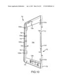 DISPLAY FRAME FOR HANDHELD DUAL DISPLAY DEVICE diagram and image