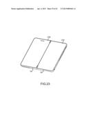 DISPLAY FRAME FOR HANDHELD DUAL DISPLAY DEVICE diagram and image