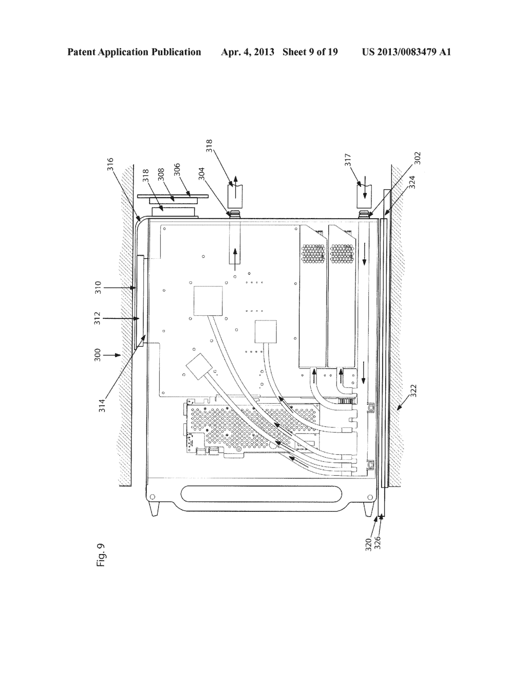 RACK MOUNTED LIQUID SUBMERSION COOLED ELECTRONIC SYSTEM - diagram, schematic, and image 10