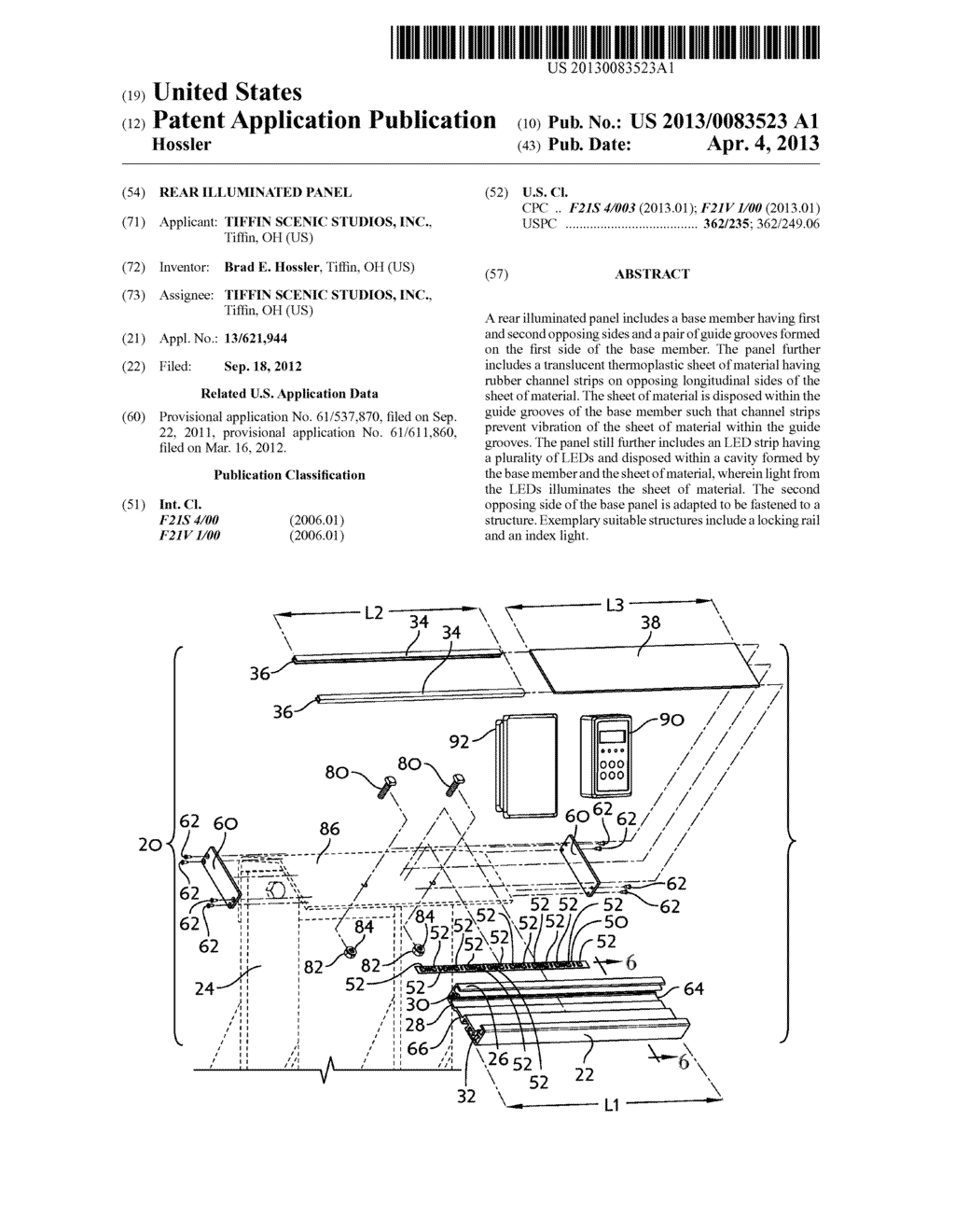 REAR ILLUMINATED PANEL - diagram, schematic, and image 01